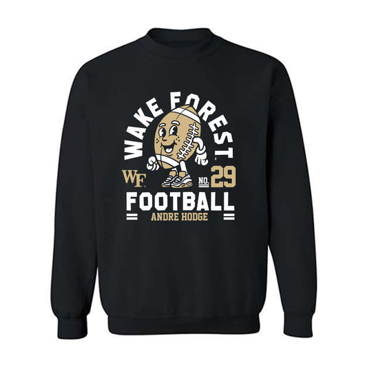Wake Forest - NCAA Football : Andre Hodge Black Fashion Shersey Sweatshirt