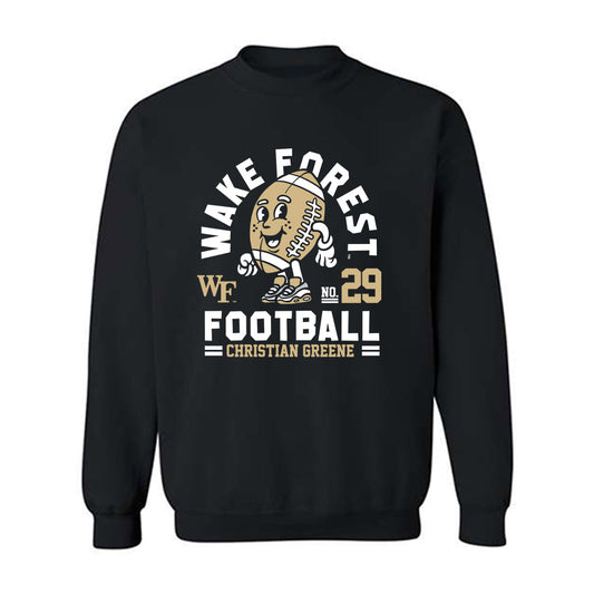 Wake Forest - NCAA Football : Christian Greene Black Fashion Shersey Sweatshirt