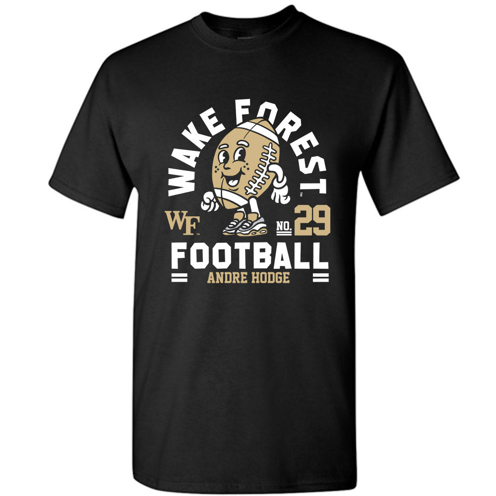 Wake Forest - NCAA Football : Andre Hodge Black Fashion Shersey Short Sleeve T-Shirt