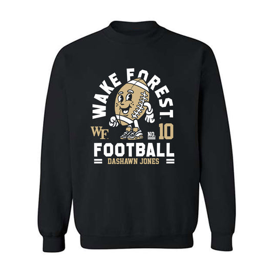 Wake Forest - NCAA Football : DaShawn Jones Black Fashion Shersey Sweatshirt