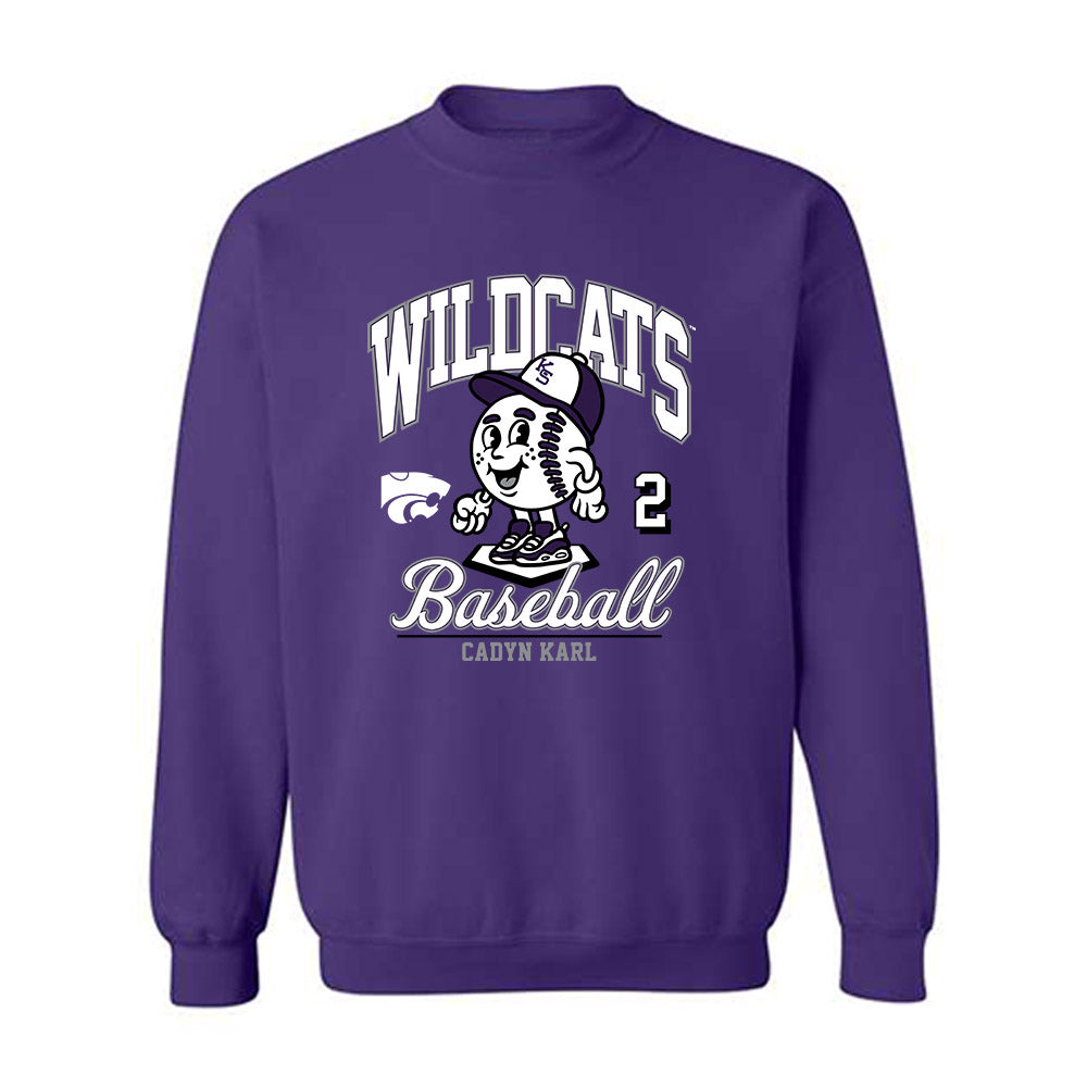 Kansas State - NCAA Baseball : Cadyn Karl - Crewneck Sweatshirt Fashion Shersey