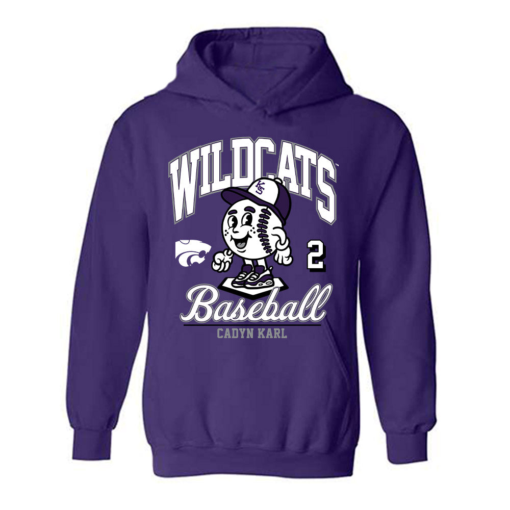 Kansas State - NCAA Baseball : Cadyn Karl - Hooded Sweatshirt Fashion Shersey