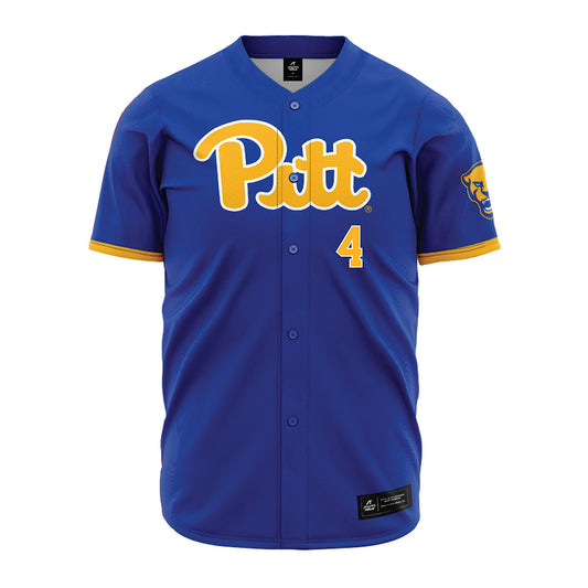 Pittsburgh - NCAA Baseball : Jacob Kendro - Baseball Jersey