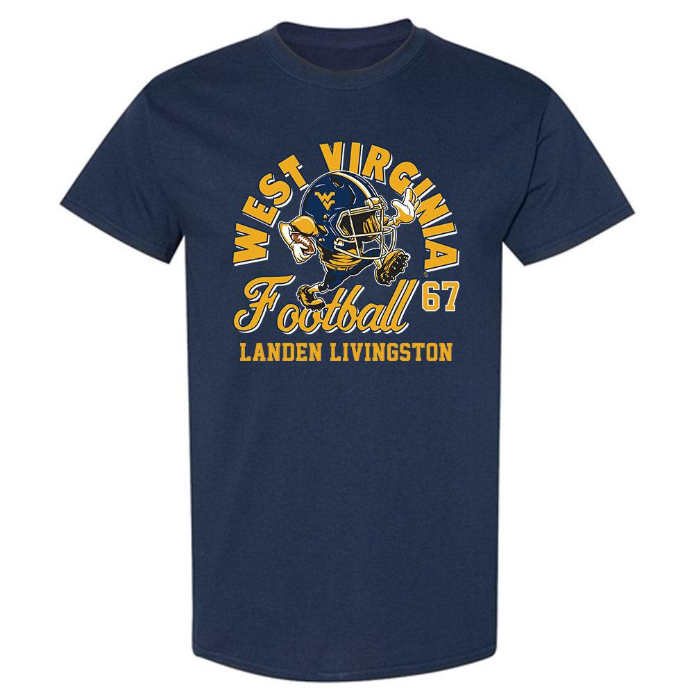 West Virginia - NCAA Football : Landen Livingston - Short Sleeve T-Shirt