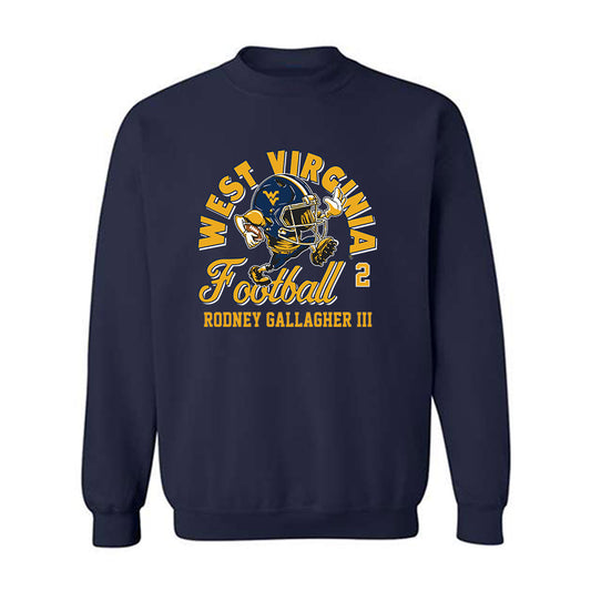 West Virginia - NCAA Football : Rodney Gallagher III - Fashion Shersey Sweatshirt