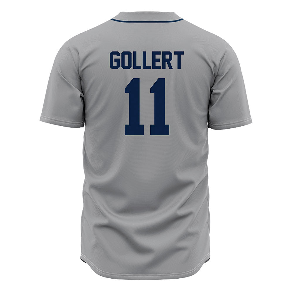 Oral Roberts - NCAA Baseball : Harley Gollert - Baseball Jersey Gray