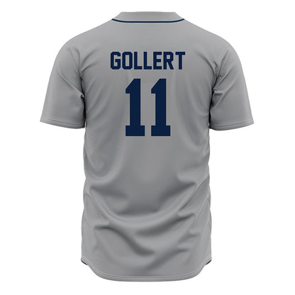 Oral Roberts - NCAA Baseball : Harley Gollert - Baseball Jersey Gray