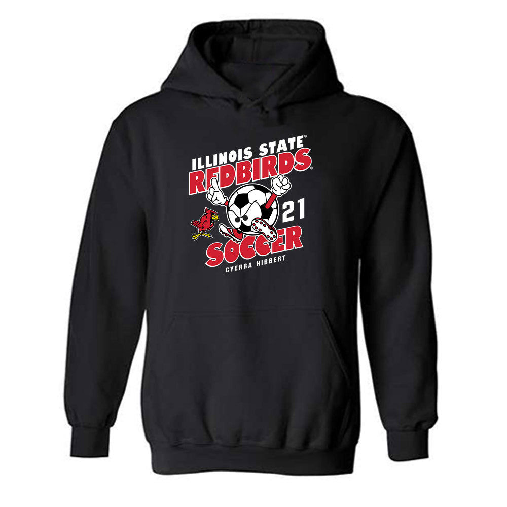 Illinois State - NCAA Women's Soccer : Cyerra Hibbert - Fashion Shersey Hooded Sweatshirt