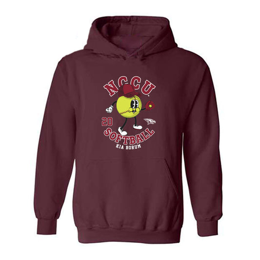 NCCU - NCAA Softball : Kia Borum - Hooded Sweatshirt Fashion Shersey