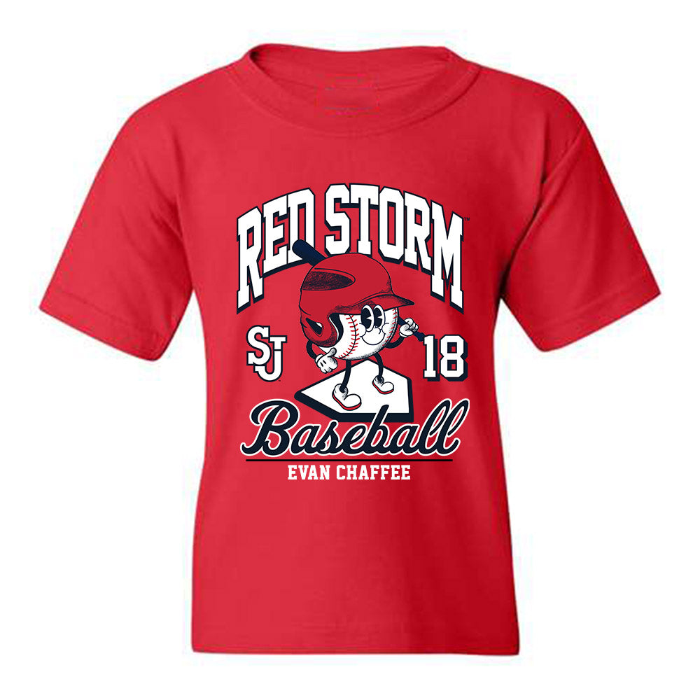 St. Johns - NCAA Baseball : Evan Chaffee - Youth T-Shirt Fashion Shersey