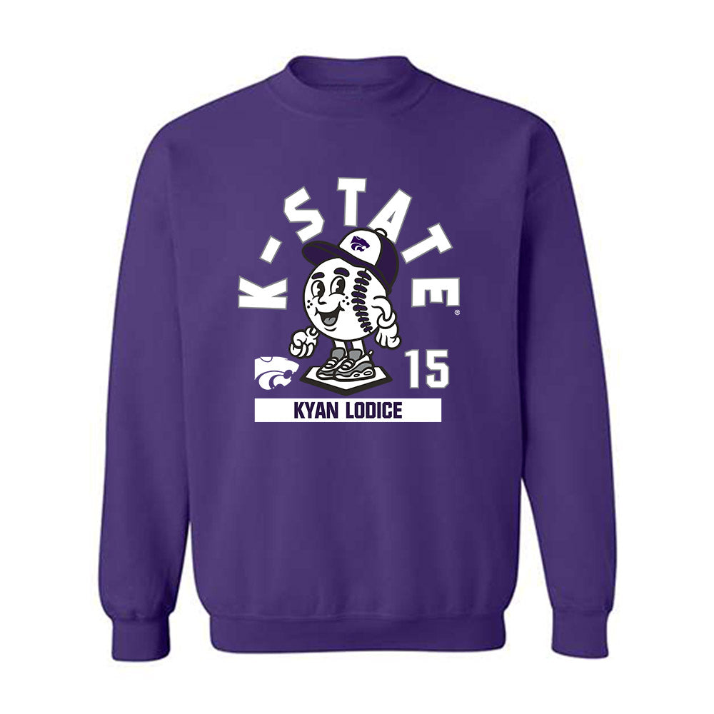Kansas State - NCAA Baseball : Kyan Lodice - Crewneck Sweatshirt Fashion Shersey