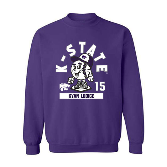Kansas State - NCAA Baseball : Kyan Lodice - Crewneck Sweatshirt Fashion Shersey