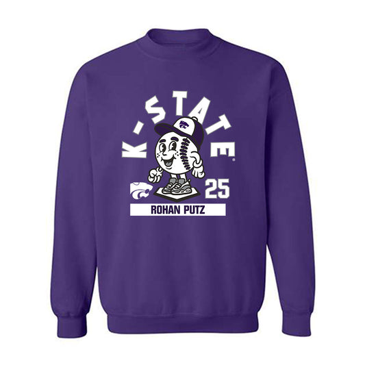 Kansas State - NCAA Baseball : Rohan Putz - Crewneck Sweatshirt Fashion Shersey
