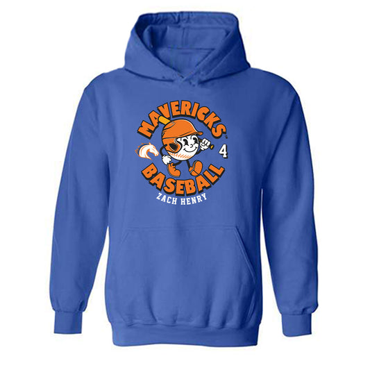 Texas Arlington - NCAA Baseball : Zach Henry - Hooded Sweatshirt Fashion Shersey