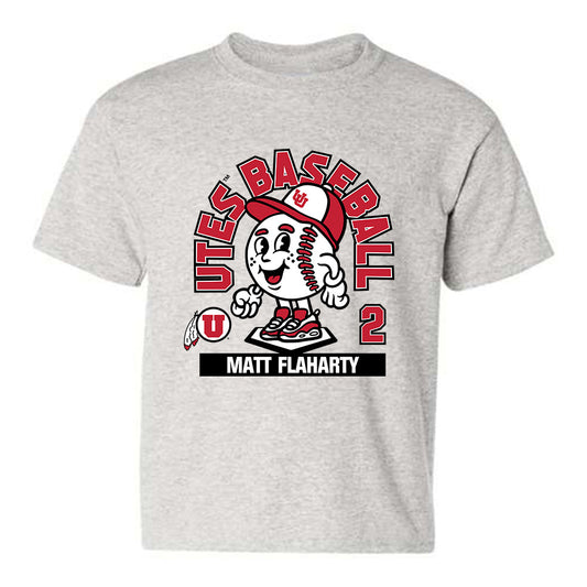 Utah - NCAA Baseball : Matt Flaharty - Youth T-Shirt Fashion Shersey