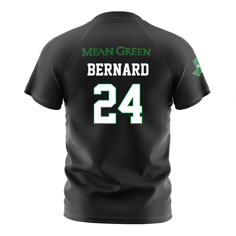 North Texas - NCAA Women's Soccer : Mia Bernard - Black Stripe Jersey
