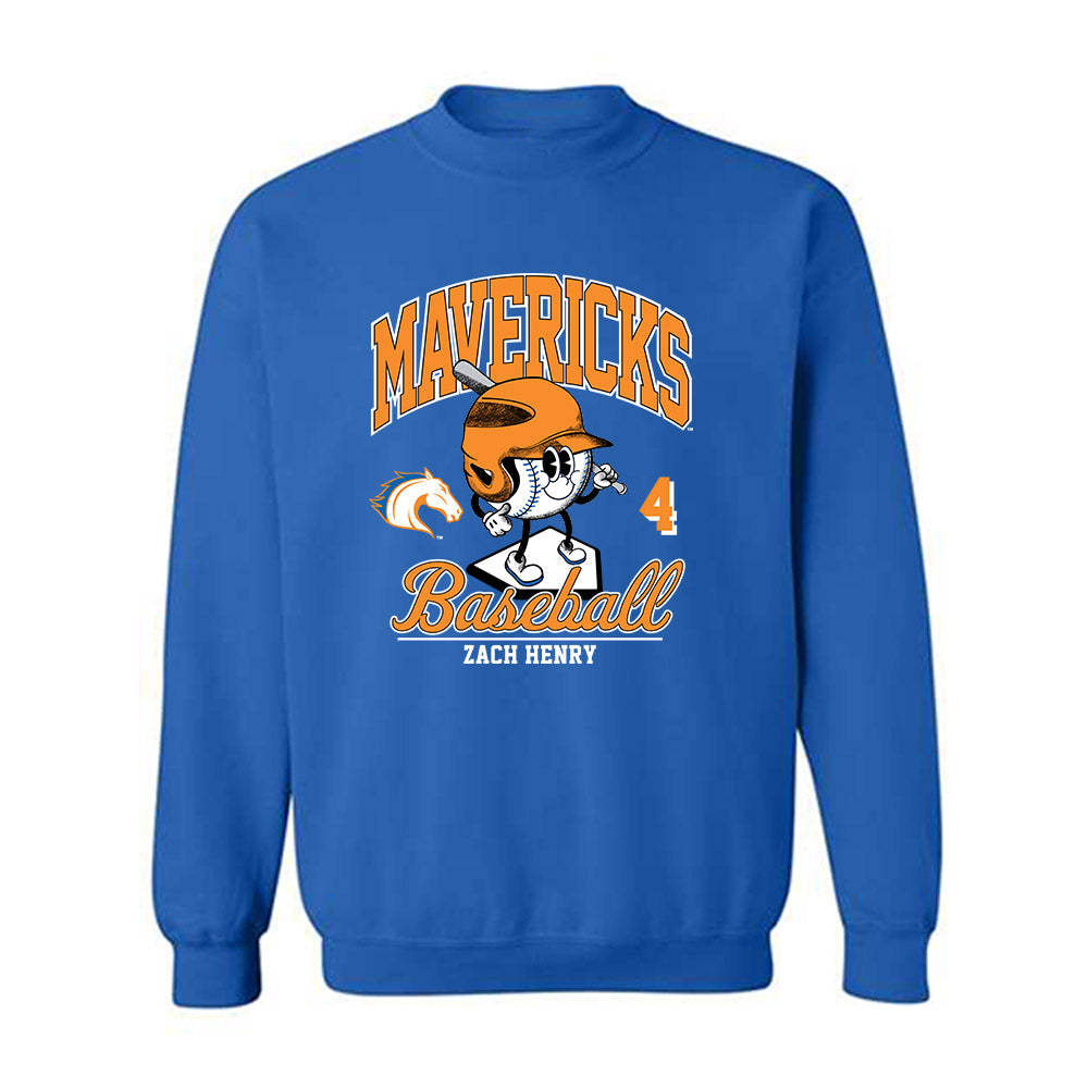 Texas Arlington - NCAA Baseball : Zach Henry - Crewneck Sweatshirt Fashion Shersey