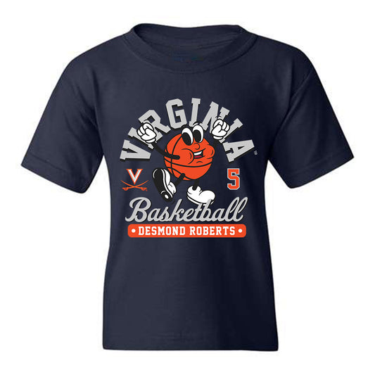 Virginia - NCAA Men's Basketball : Desmond Roberts - Youth T-Shirt Fashion Shersey