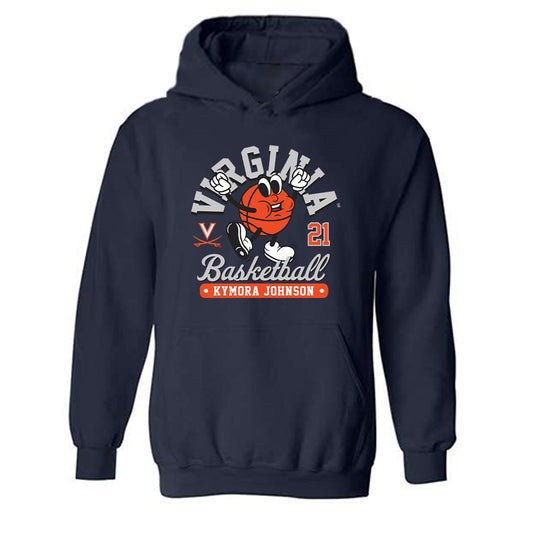 Virginia - NCAA Women's Basketball : Kymora Johnson - Hooded Sweatshirt Fashion Shersey