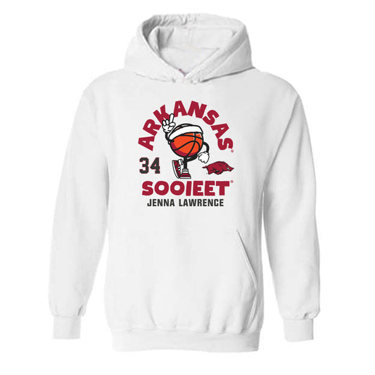 Arkansas - NCAA Women's Basketball : Jenna Lawrence - Hooded Sweatshirt Fashion Shersey
