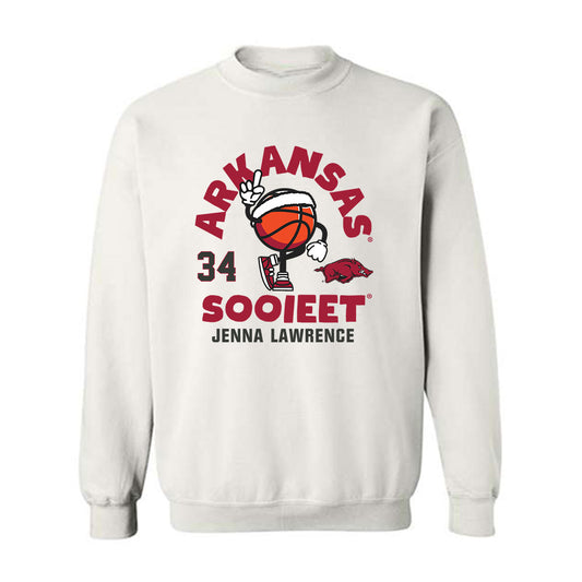 Arkansas - NCAA Women's Basketball : Jenna Lawrence - Crewneck Sweatshirt Fashion Shersey