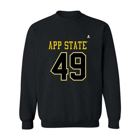App State - NCAA Football : Randy Marion III - Black Replica Sweatshirt
