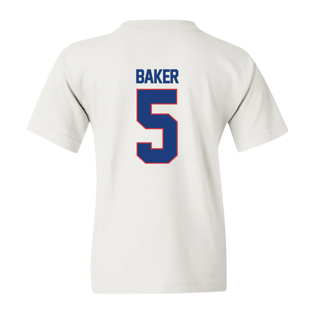 LA Tech - NCAA Football : Blake Baker - White Replica Shersey Youth T-Shirt