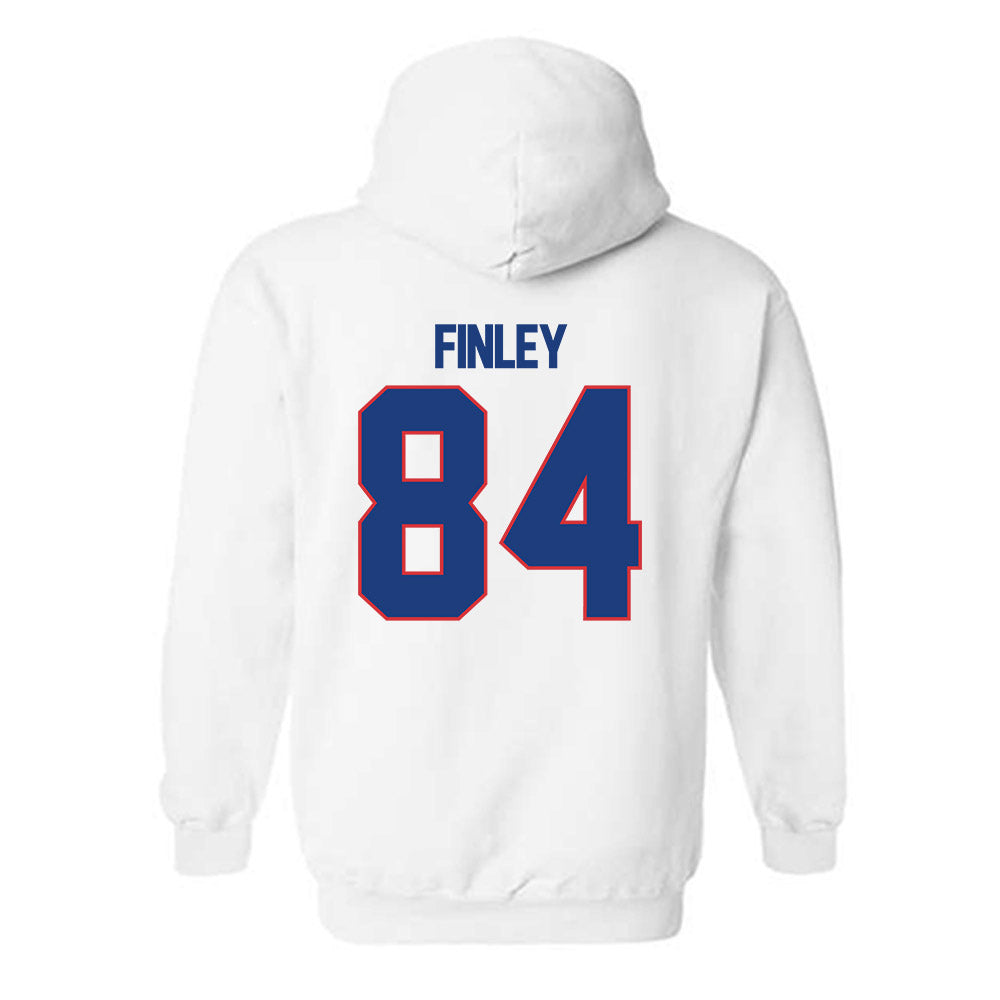 LA Tech - NCAA Football : Elliott Finley - White Replica Shersey Hooded Sweatshirt