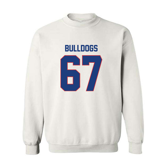 LA Tech - NCAA Football : Brett Canis - White Replica Shersey Sweatshirt