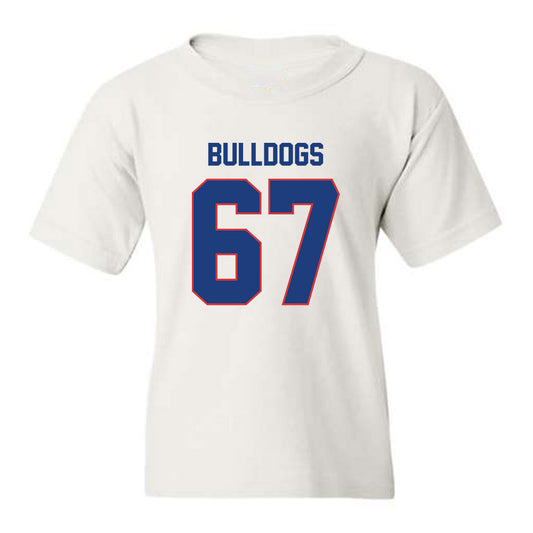 LA Tech - NCAA Football : Brett Canis - White Replica Shersey Youth T-Shirt