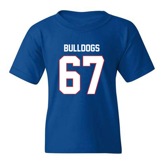 LA Tech - NCAA Football : Brett Canis - Royal Replica Shersey Youth T-Shirt