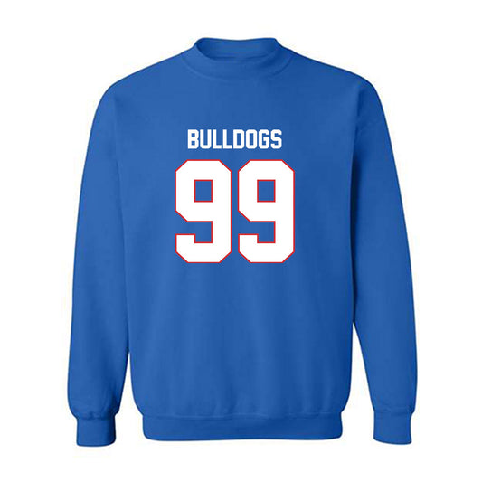 LA Tech - NCAA Football : Judd Rouyea - Royal Replica Shersey Sweatshirt