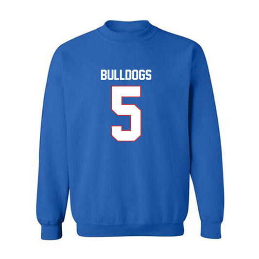 LA Tech - NCAA Football : Blake Baker - Royal Replica Shersey Sweatshirt