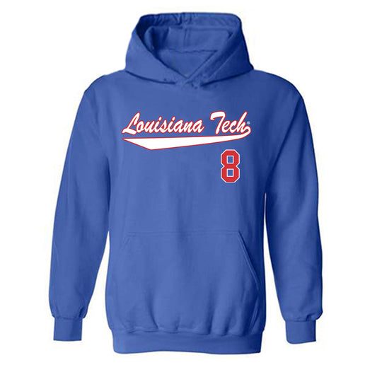 LA Tech - NCAA Softball : Jordyn Manning - Hooded Sweatshirt Replica Shersey