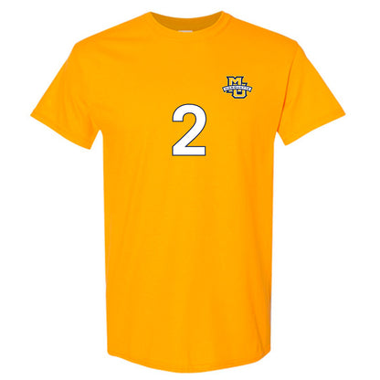 Marquette - NCAA Men's Soccer : Kyle Bebej - Gold Replica Shersey Short Sleeve T-Shirt
