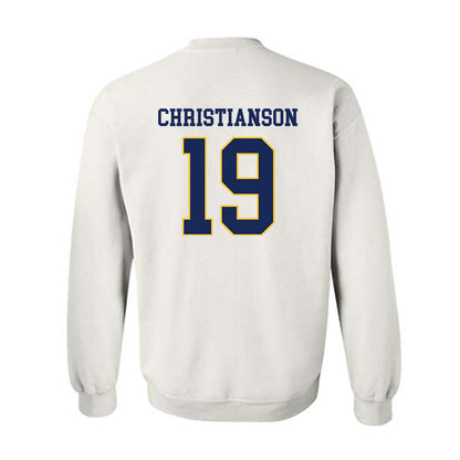 Marquette - NCAA Women's Soccer : Haley Christianson - White Replica Shersey Sweatshirt