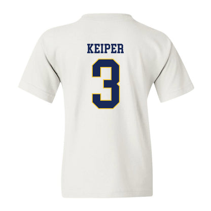 Marquette - NCAA Women's Soccer : Molly Keiper - White Replica Shersey Youth T-Shirt