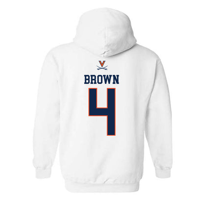 Virginia - NCAA Women's Basketball : Jillian Brown - Hooded Sweatshirt Replica Shersey