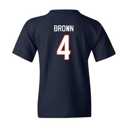 Virginia - NCAA Women's Basketball : Jillian Brown - Youth T-Shirt Replica Shersey