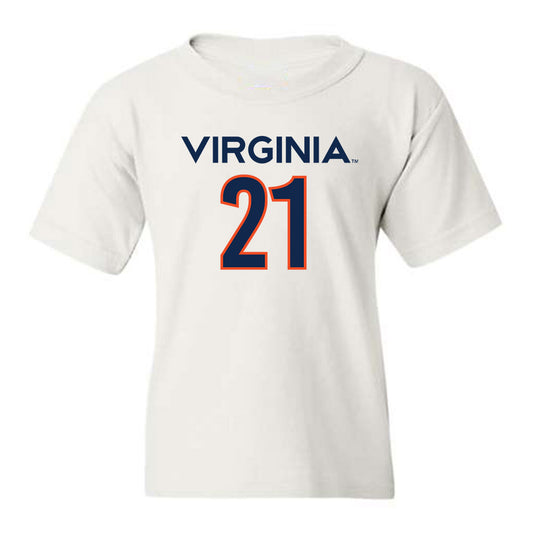 Virginia - NCAA Women's Basketball : Kymora Johnson - Youth T-Shirt Replica Shersey
