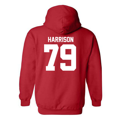 Utah - NCAA Football : Alex Harrison - Red Replica Shersey Hooded Sweatshirt