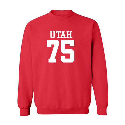 Utah - NCAA Football : Roger Alderman - Crewneck Sweatshirt Replica Shersey