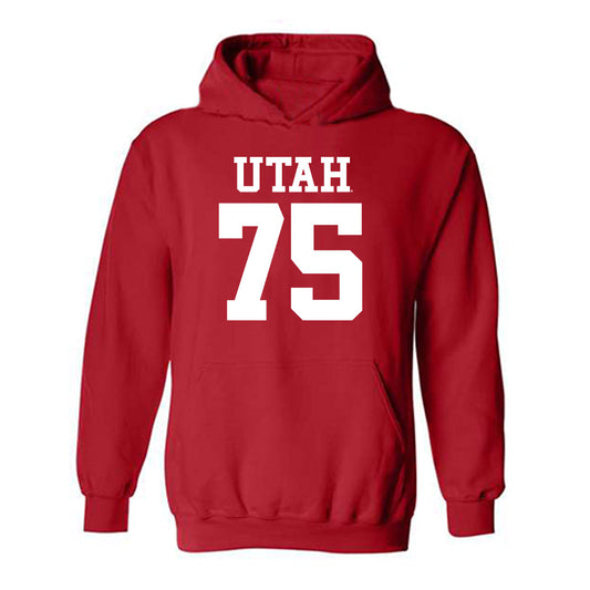 Utah - NCAA Football : Roger Alderman - Hooded Sweatshirt Replica Shersey