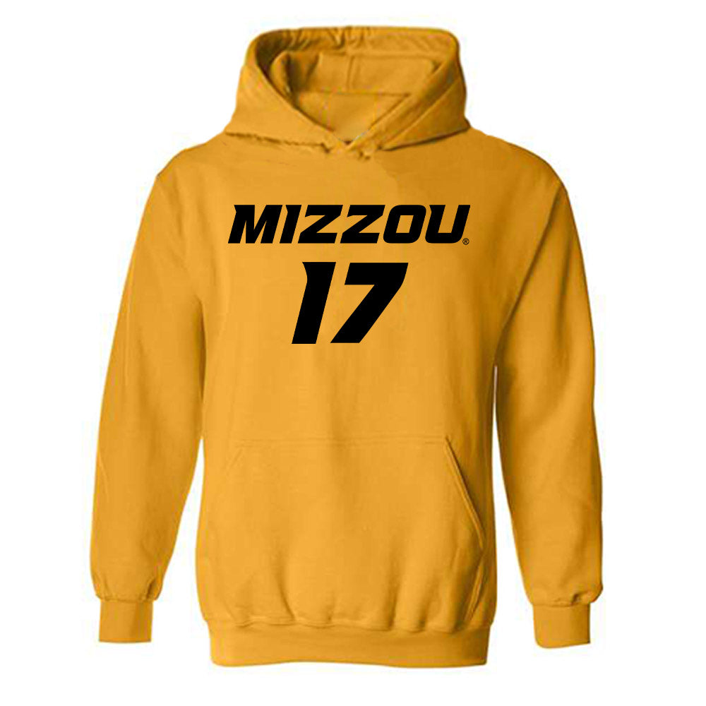 Missouri - NCAA Women's Soccer : Grace Pettet - Gold Replica Shersey Hooded Sweatshirt