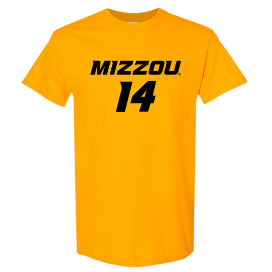 Missouri - NCAA Women's Soccer : Morgan Schaefer - Gold Replica Shersey Short Sleeve T-Shirt