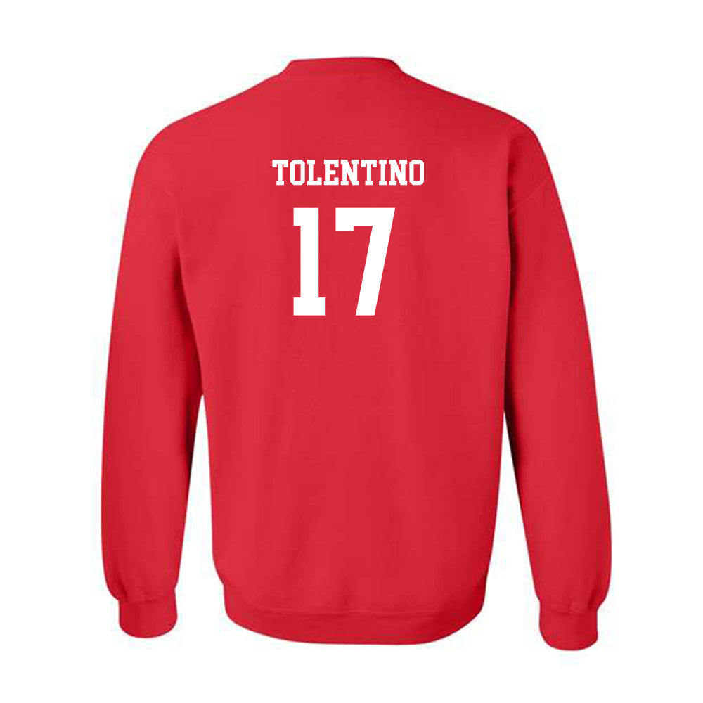 NC State - NCAA Men's Soccer : Caden Tolentino - Red Replica Shersey Sweatshirt