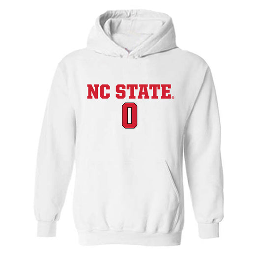 NC State - NCAA Men's Soccer : Tyler Perrie - White Replica Shersey Hooded Sweatshirt