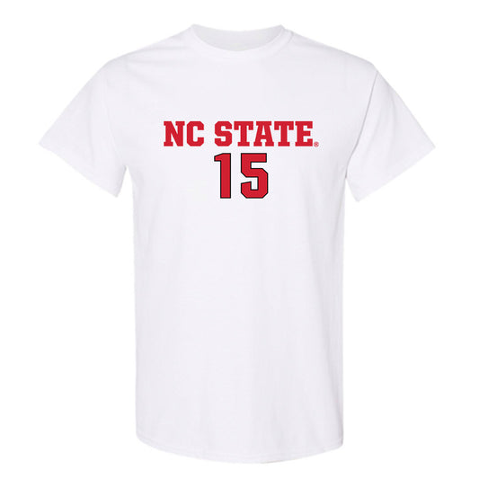 NC State - NCAA Men's Soccer : Aidan Payne - White Replica Shersey Short Sleeve T-Shirt