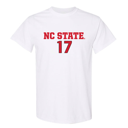 NC State - NCAA Men's Soccer : Caden Tolentino - White Replica Shersey Short Sleeve T-Shirt