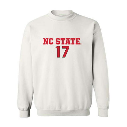 NC State - NCAA Men's Soccer : Caden Tolentino - White Replica Shersey Sweatshirt